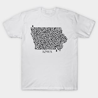 State of Iowa Maze T-Shirt